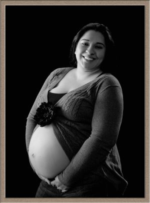 Expectant Mother Portrait Taken in Lake Oswego, Oregon Photography Studio
